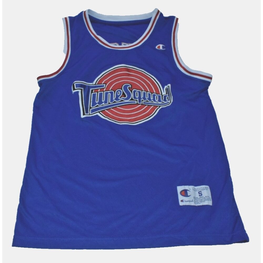 Champion Space Jam Tune Squad Bugs Bunny 1 Basketball Jersey Blue Mens Small